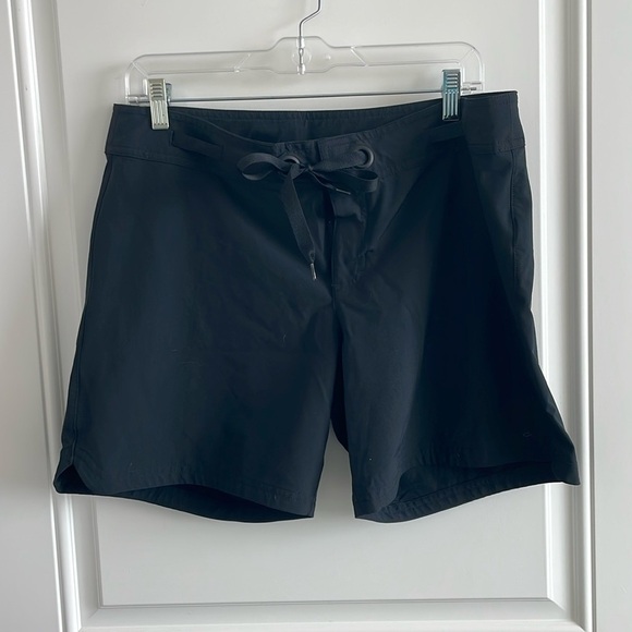 NWT PrAna Women’s Black Silvana Board Shorts w/ Drawstring - Size X-Large - Picture 1 of 8